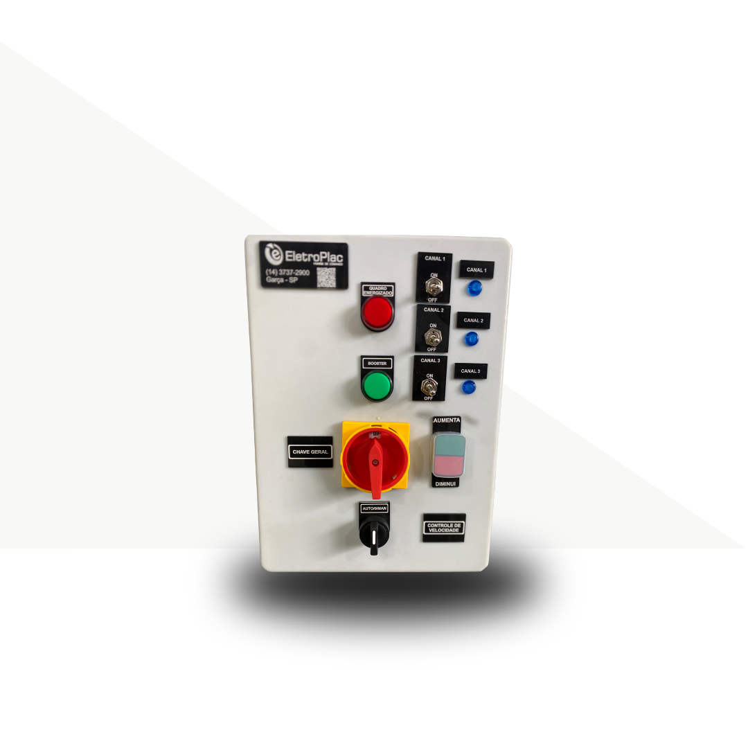 Painel com Inversor de Frequência dedicado a Processo de Fertilização Irrigação